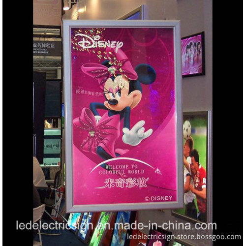 Poster Frame with Double Side Aluminum Frame Ceiling Hanging Slim LED Light Box